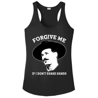 Doc Holiday I Don't Shake Hands Ladies PosiCharge Competitor Racerback Tank