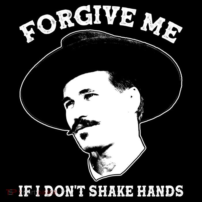 Doc Holiday I Don't Shake Hands Cooling Performance Long Sleeve Crew