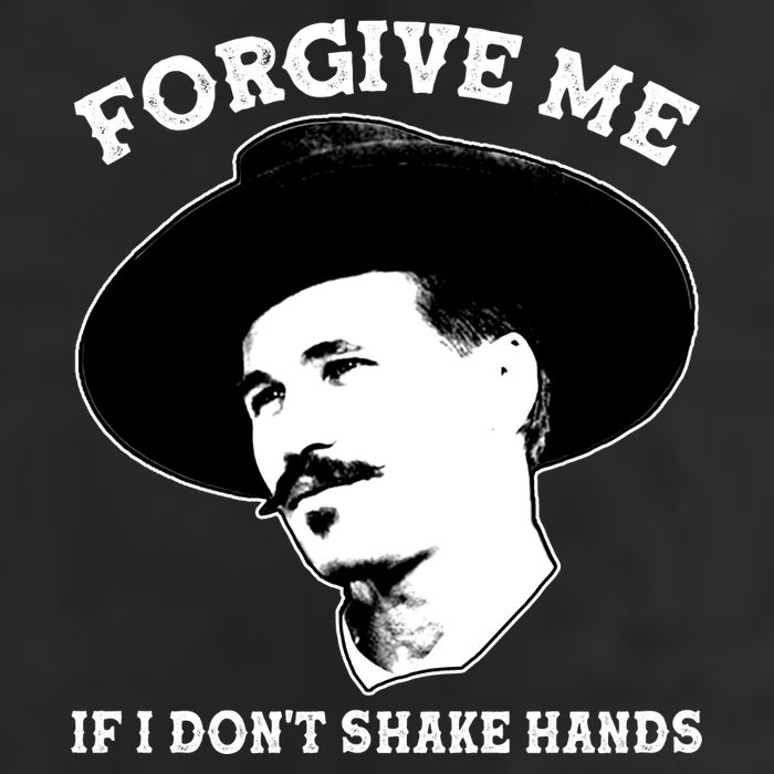 Doc Holiday I Don't Shake Hands Golf Towel