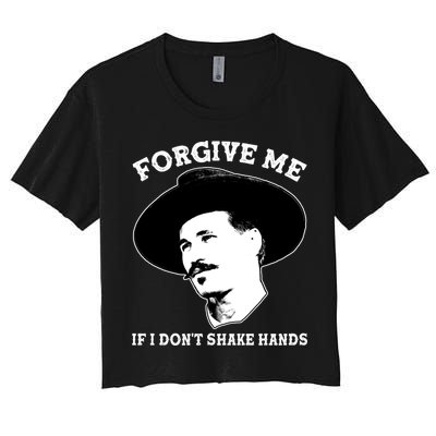 Doc Holiday I Don't Shake Hands Crop Top