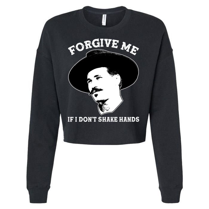 Doc Holiday I Don't Shake Hands Cropped Pullover Crew
