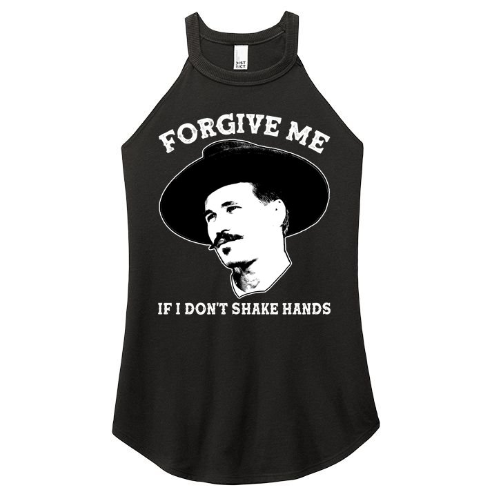 Doc Holiday I Don't Shake Hands Women's Perfect Tri Rocker Tank