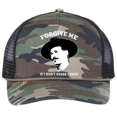 Doc Holiday I Don't Shake Hands Retro Rope Trucker Hat Cap