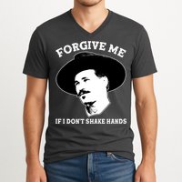 Doc Holiday I Don't Shake Hands V-Neck T-Shirt