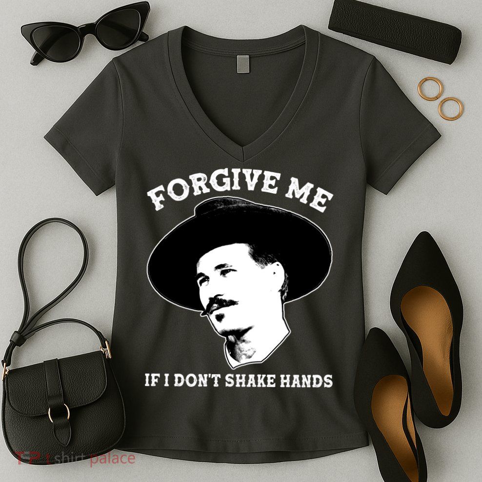 Doc Holiday I Don't Shake Hands Women's V-Neck T-Shirt