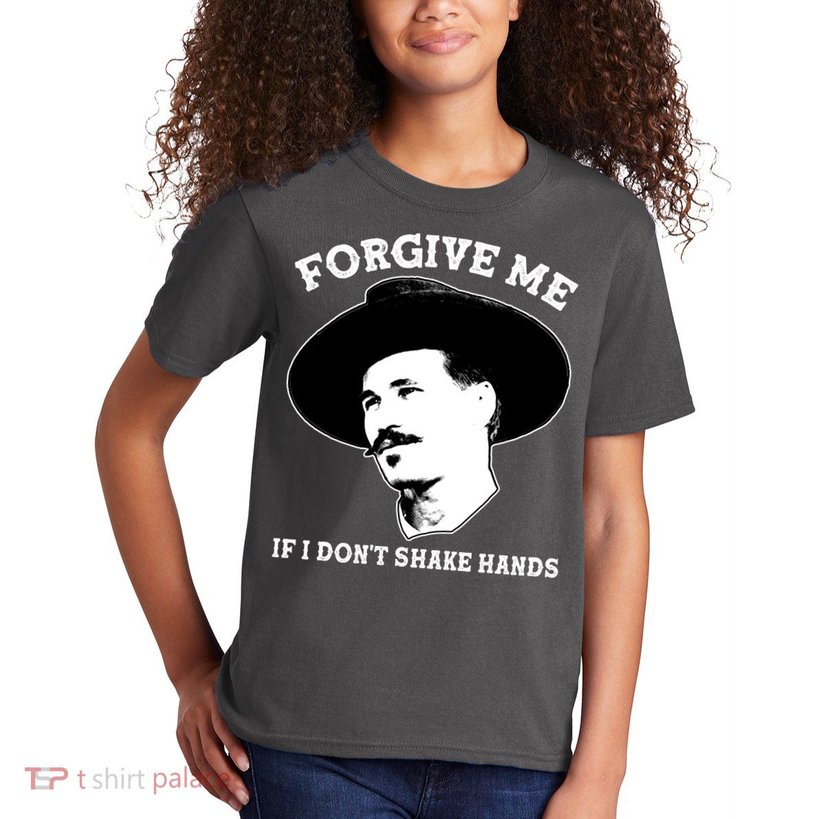 Doc Holiday I Don't Shake Hands Kids T-Shirt