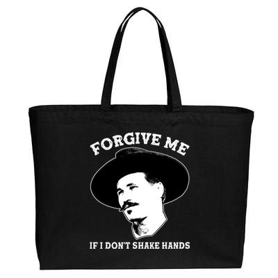 Doc Holiday I Don't Shake Hands Cotton Canvas Jumbo Tote