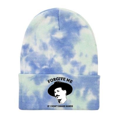 Doc Holiday I Don't Shake Hands Tie Dye 12in Knit Beanie