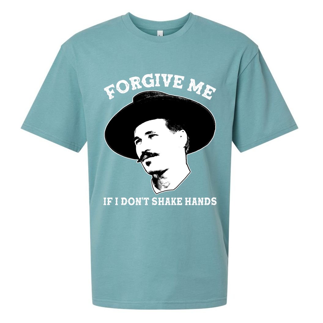 Doc Holiday I Don't Shake Hands Sueded Cloud Jersey T-Shirt