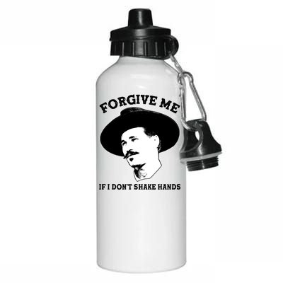 Doc Holiday I Don't Shake Hands Aluminum Water Bottle