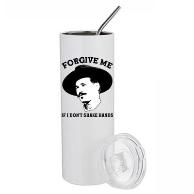 Doc Holiday I Don't Shake Hands Stainless Steel Tumbler