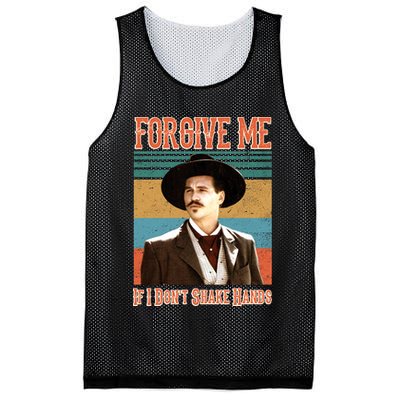 Doc Holliday Forgive Me If I Don't Shake Hands Mesh Reversible Basketball Jersey Tank