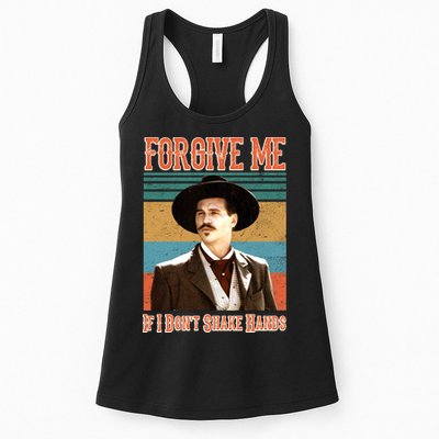 Doc Holliday Forgive Me If I Don't Shake Hands Womens Tank Top