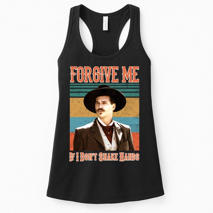 Doc Holliday Forgive Me If I Don't Shake Hands Womens Tank Top