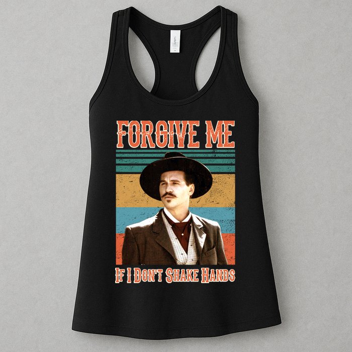 Doc Holliday Forgive Me If I Don't Shake Hands Womens Tank Top
