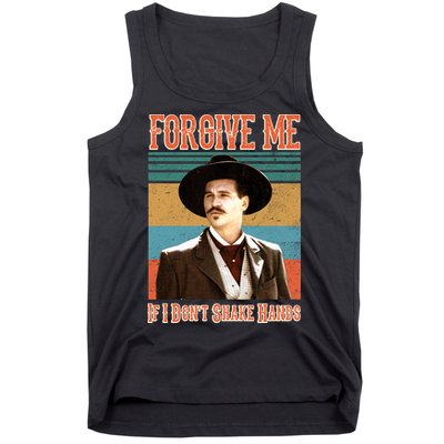 Doc Holliday Forgive Me If I Don't Shake Hands Tank Top