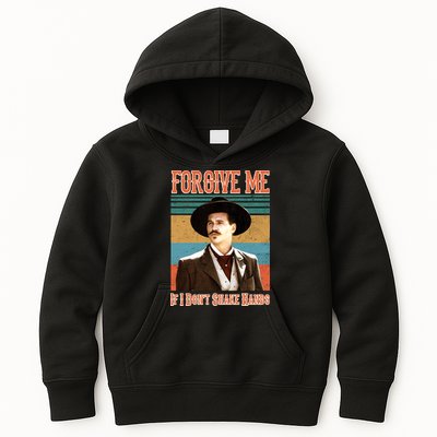 Doc Holliday Forgive Me If I Don't Shake Hands Kids Hoodie