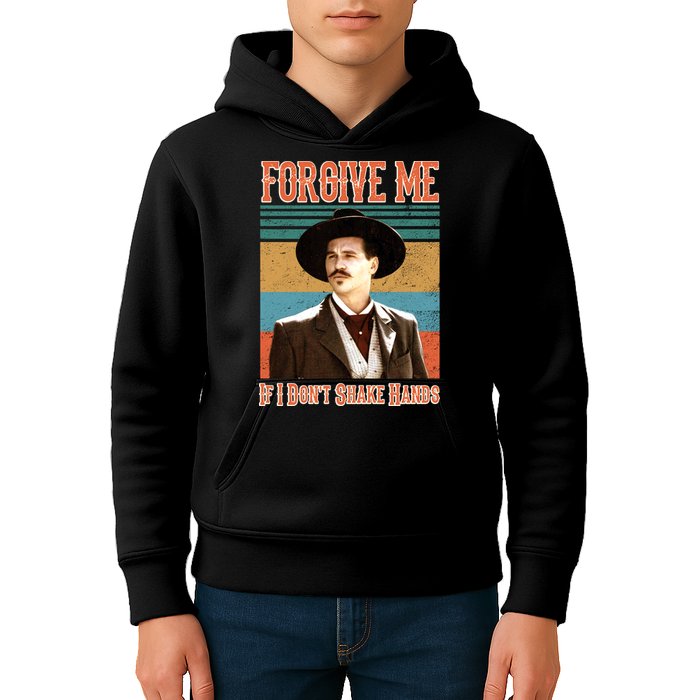 Doc Holliday Forgive Me If I Don't Shake Hands Kids Hoodie