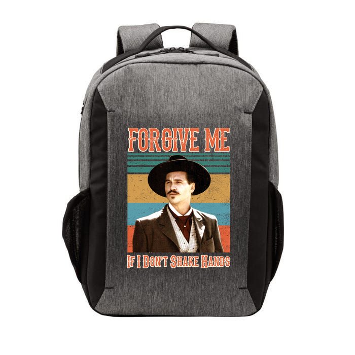 Doc Holliday Forgive Me If I Don't Shake Hands Vector Backpack