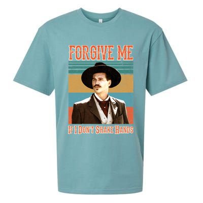 Doc Holliday Forgive Me If I Don't Shake Hands Sueded Cloud Jersey T-Shirt