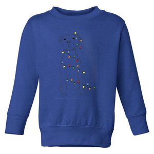 Dog Owner Christmas Lights Pitbull Mom Holiday Cool Gift Toddler Sweatshirt