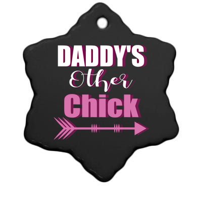 Daddy's Other Chick Naughty Son Or Daughter Cool Gift Ceramic Star Ornament