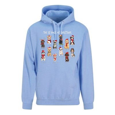 Dogs Of Christmas Xmas Holiday Season Unisex Surf Hoodie