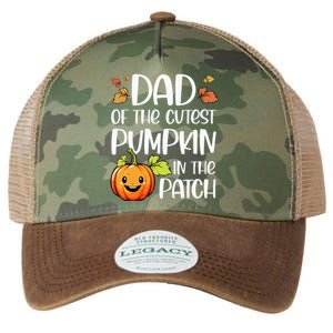 Dad Of Cutest Pumpkin In The Patch Halloween Thanksgiving Legacy Tie Dye Trucker Hat