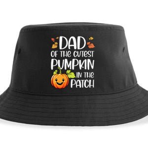 Dad Of Cutest Pumpkin In The Patch Halloween Thanksgiving Sustainable Bucket Hat