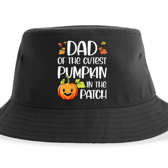 Dad Of Cutest Pumpkin In The Patch Halloween Thanksgiving Sustainable Bucket Hat