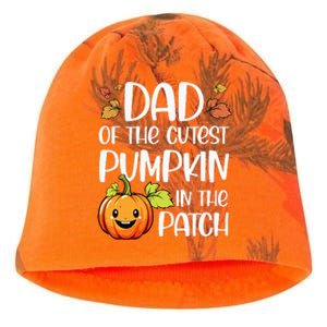 Dad Of Cutest Pumpkin In The Patch Halloween Thanksgiving Kati - Camo Knit Beanie