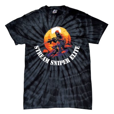 Drunk On Cringe Stream Merch Stream Sniper Elite Tie-Dye T-Shirt