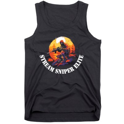 Drunk On Cringe Stream Merch Stream Sniper Elite Tank Top