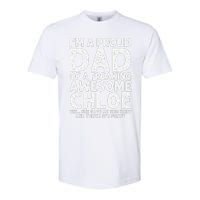 Dad Of CHLOE Gift Father's Day Funny Personalized Name Joke Softstyle CVC T-Shirt