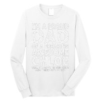 Dad Of CHLOE Gift Father's Day Funny Personalized Name Joke Long Sleeve Shirt