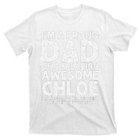 Dad Of CHLOE Gift Father's Day Funny Personalized Name Joke T-Shirt