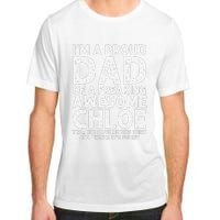 Dad Of CHLOE Gift Father's Day Funny Personalized Name Joke Adult ChromaSoft Performance T-Shirt