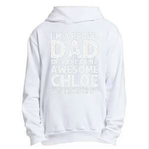 Dad Of CHLOE Gift Father's Day Funny Personalized Name Joke Urban Pullover Hoodie