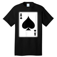 Deck Of Cards For Men Ace Spades Tall T-Shirt