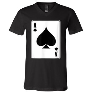 Deck Of Cards For Men Ace Spades V-Neck T-Shirt