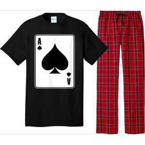 Deck Of Cards For Men Ace Spades Pajama Set