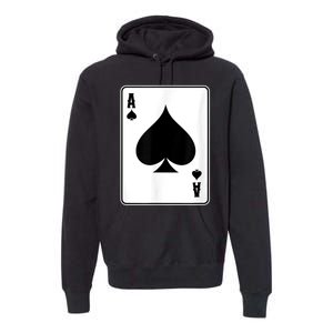 Deck Of Cards For Men Ace Spades Premium Hoodie