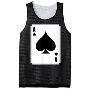 Deck Of Cards For Men Ace Spades Mesh Reversible Basketball Jersey Tank