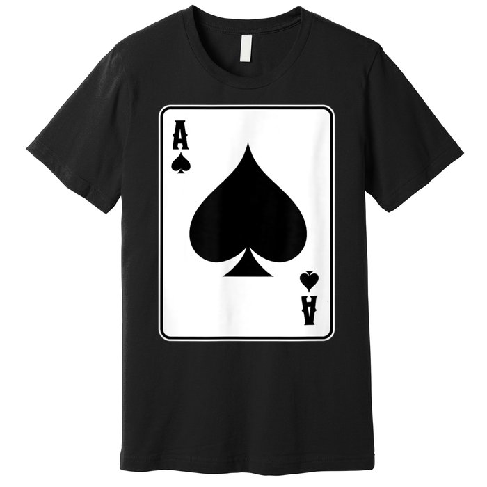 Deck Of Cards For Men Ace Spades Premium T-Shirt