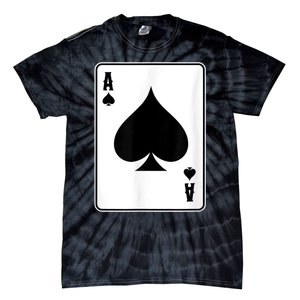 Deck Of Cards For Men Ace Spades Tie-Dye T-Shirt