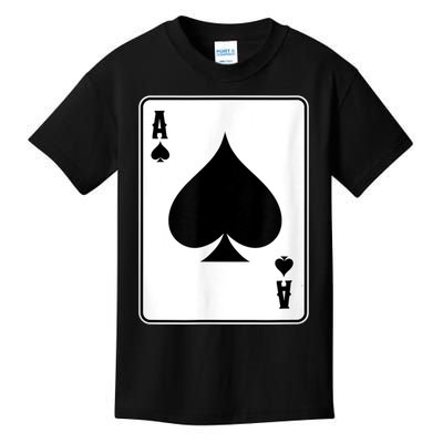 Deck Of Cards For Men Ace Spades Kids T-Shirt