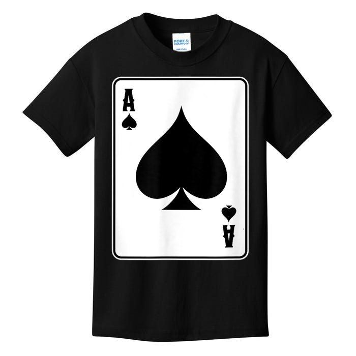 Deck Of Cards For Men Ace Spades Kids T-Shirt