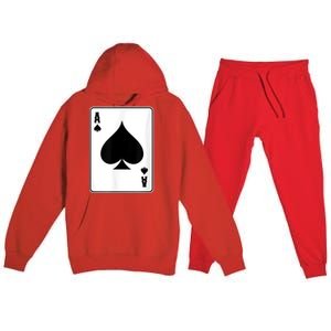 Deck Of Cards For Men Ace Spades Premium Hooded Sweatsuit Set