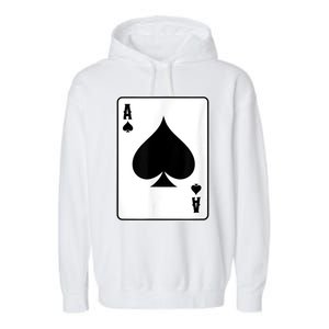 Deck Of Cards For Men Ace Spades Garment-Dyed Fleece Hoodie