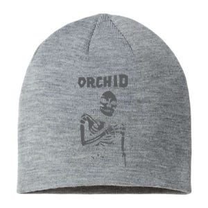 Deathwishinc Orchid Chaos Skeleton Silver Sustainable Beanie